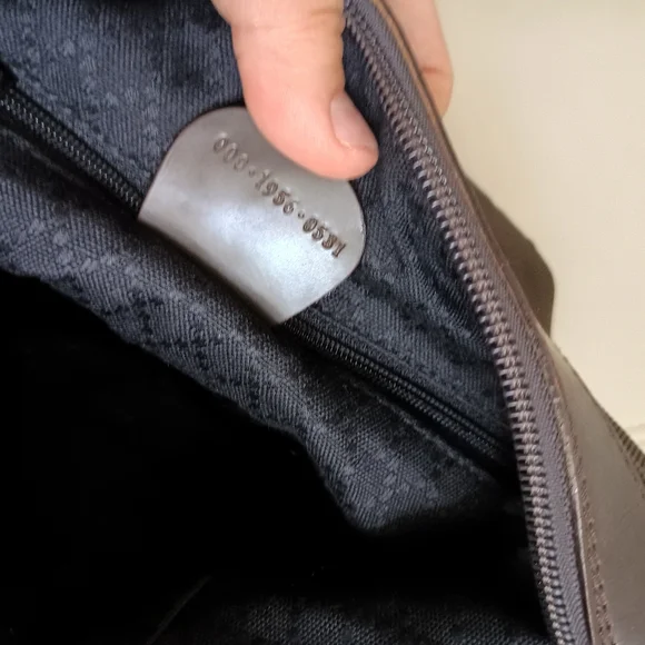 Authentic GUCCI bamboo handle one shoulder bag khaki - Picture 14 of 16